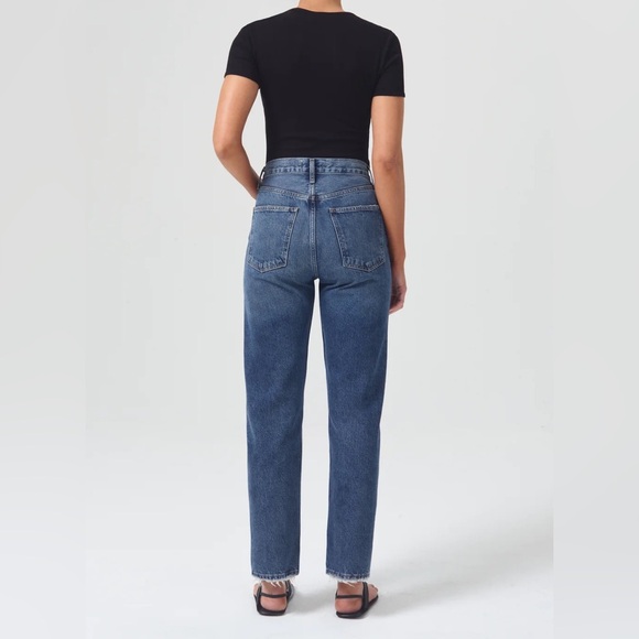 AGolde 90’s Pinch Waist High Rise Straight size 34 NWT - Picture 2 of 16